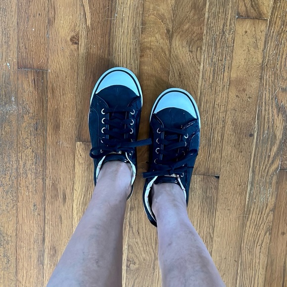 COACH Brand Black Lace-Up Womens Size 8 Sneakers. - Picture 9 of 10